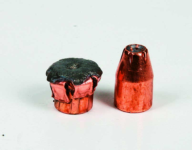 Hornady XTP Geschoss aufgepilzt.